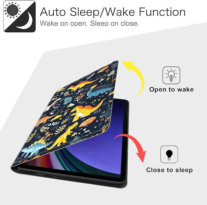 Case for Samsung Galaxy Tab A11 Plus 2026 &amp Galaxy Tab A9+ 11 Slim Smart Stand Cover with Auto Wake/Sleep Shockproof Protective Shell for Work &amp School Astronaut