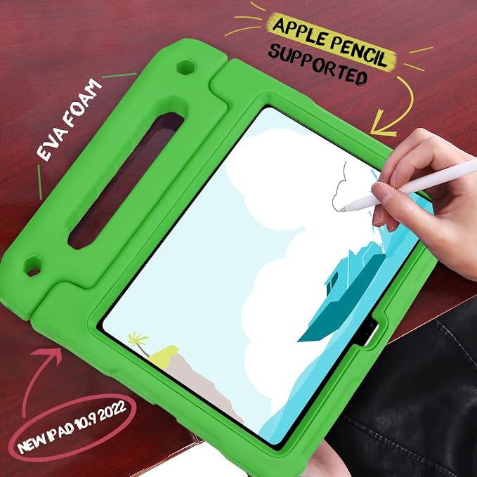 HDE Kids Shockproof Case Built-in Screen Protector for iPad 10th Gen 10.9