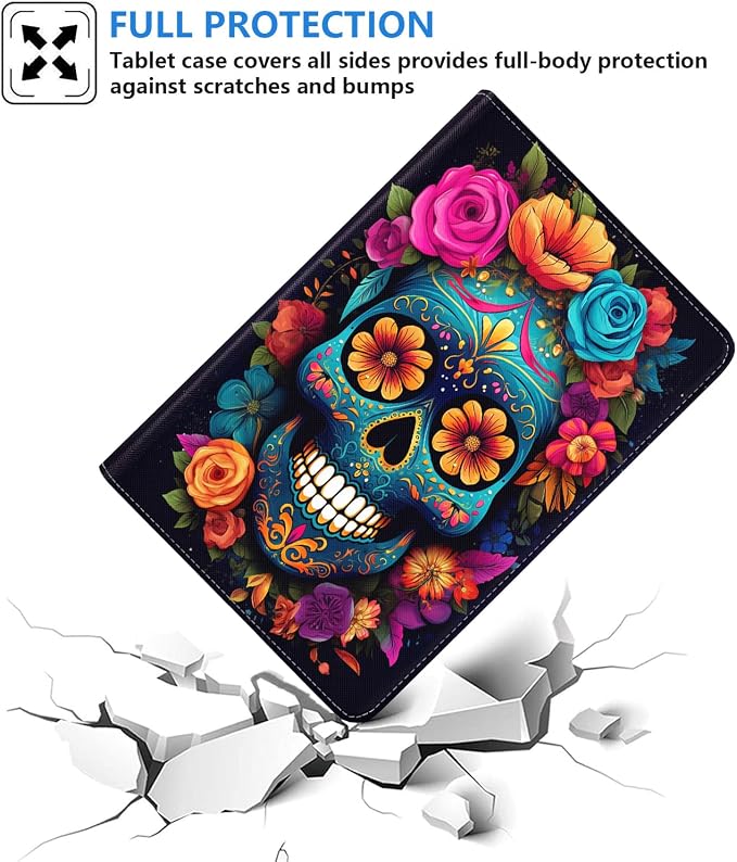 Case for Samsung Galaxy Tab S10 Plus 2024/ S9 Plus/ S9 FE Plus 5G 12.4 Inch 2023 Slim PU Leather Stand Folio Cover with Auto Wake Sleep Abstract Paint Dogs