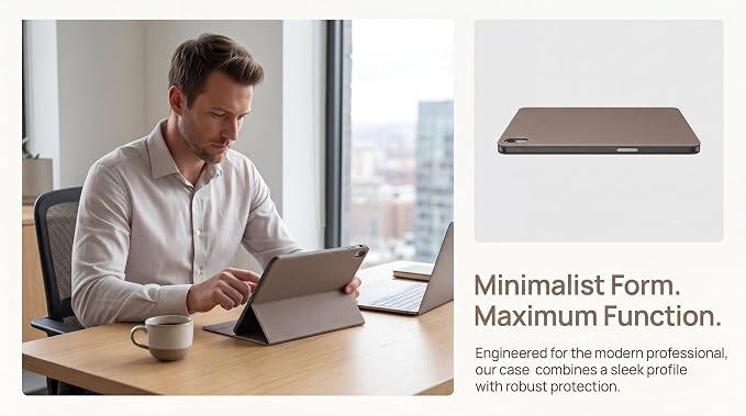 Case for 10.2-inch iPad 7th/8th/9th Gen (2019-2021 | Microfiber Leather ，Shockproof Smart Cover | Adjustable Stand | Auto Wake/Sleep | Multiple View Angles | Black