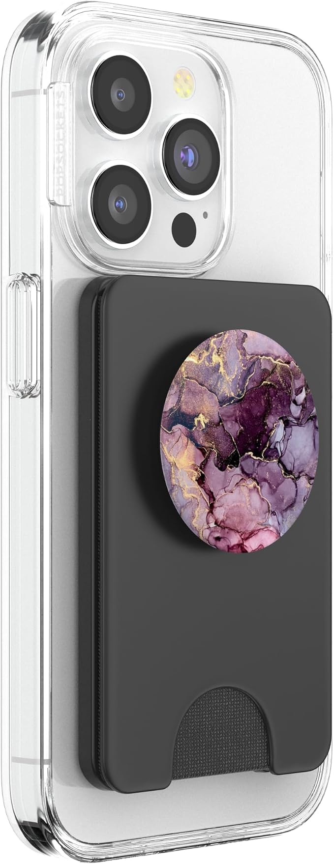 Cool Purple-Gold Landscape Natural-Marble PopSockets Adhesive PopGrip