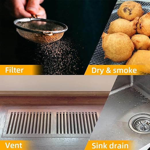 Stainless Steel Wire Mesh Screen 4Pcs Anti-Rusted Air Vent Mesh 8.4"X12"