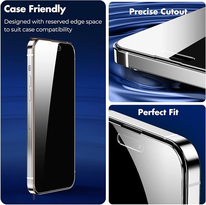 UNBREAKcable 2 Pack Privacy Screen Protector for iPhone 11 Pro Max/Xs Max Shatterproof Tempered Glass [True 28°Anti Spy] [9H Hardness] [Easy Installation] Protector for Apple 6.5