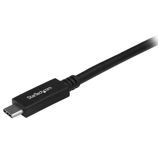 StarTech 3.3ft (1m) USB-C Cable 10Gbps 60W (3A) PD 8K 60Hz / 4K 144Hz USB-IF Certified Thunderbolt Compatible | USB-C to USB-C Thunderbolt 3 Compatible Reversible Connectors Sync and Back Up