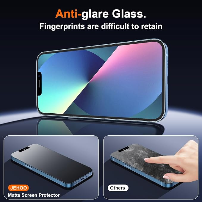 [2 Pack] Matte Privacy Glass Screen Protector Designed for iPhone 11 / iPhone XR Anti-Glare Anti-Fingerprint Install Frame 9H Tempered Glass