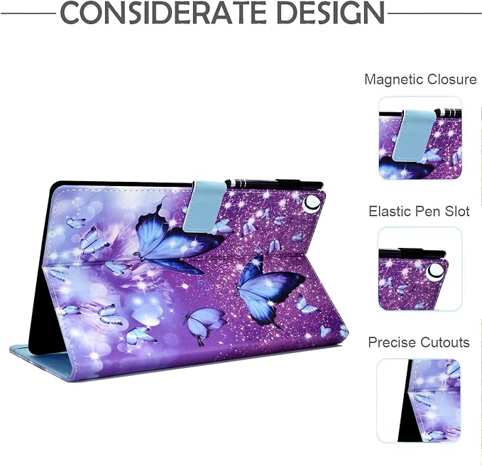 Case for Galaxy Tab A11+ Plus 2026/ A9 Plus 2024 11-Inch Funut PU Leather Folio Cover Multi-Angle Stand with Auto Wake/Sleep Case for Samsung Galaxy Tab A9 Plus/A9+ Tablet Bird