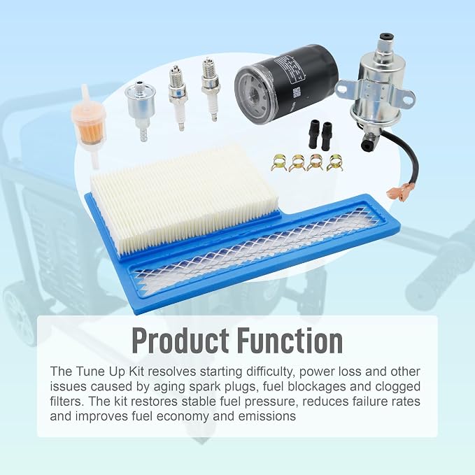 Oil Filter Air Filter Electric Fuel Pump Tune Up Kit Fit