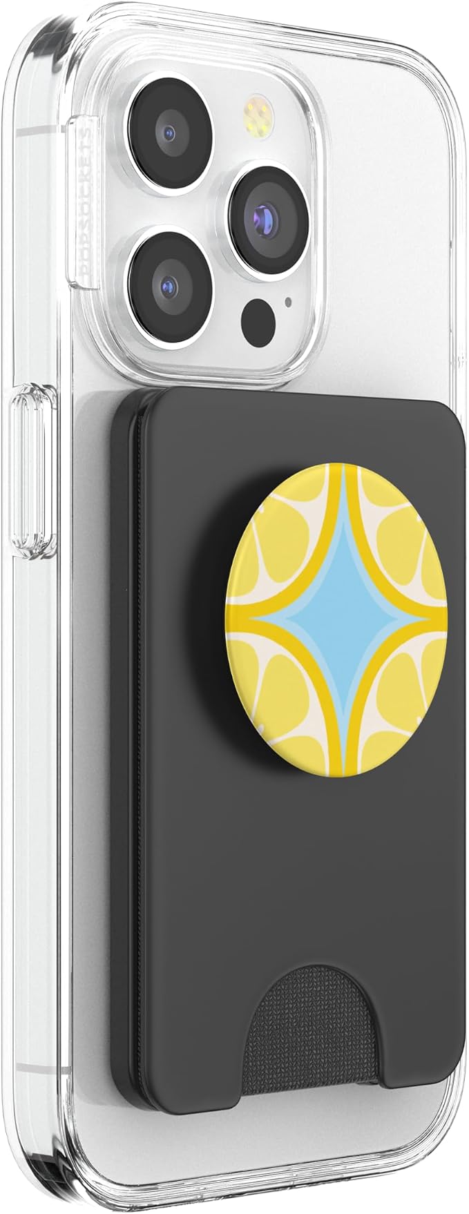 PopSockets Phone Grip – Lemon Slice Blue PopSockets PopWallet for MagSafe