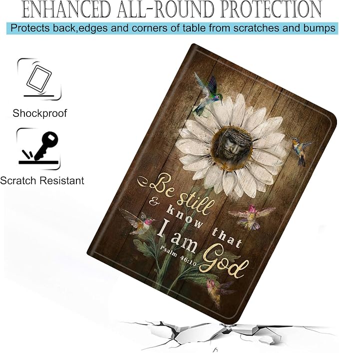 Compatible for iPad Air 13 inch Case (M3 2025 /M2 2024)/Pro 12.9 inch (6th/5th/4th/3rd 2022/2021/2020/2018)Adjustable Stand Protect CoverAnchor Christian