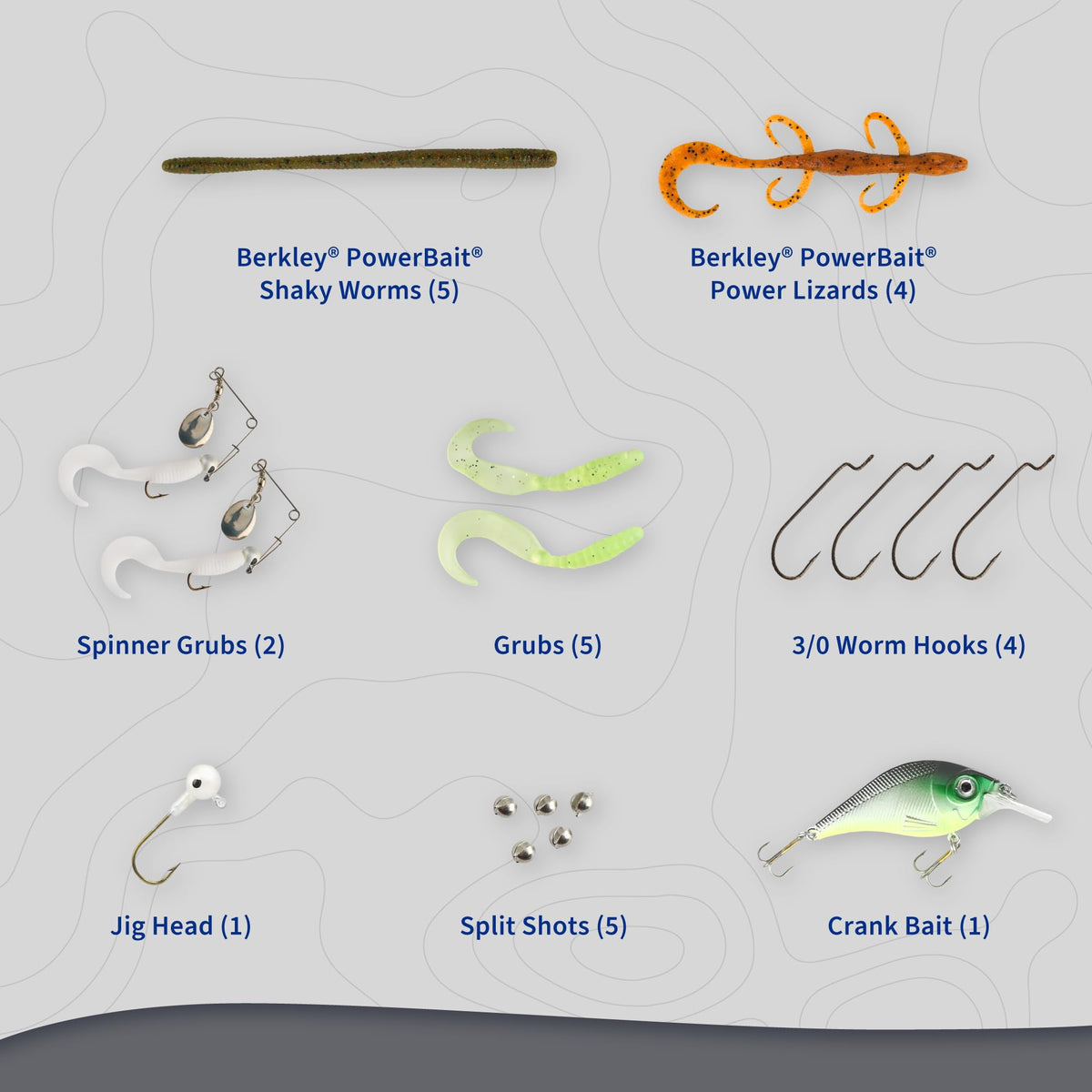 Shakespeare Catch More Fish Spinning Reel and Fishing Rod Combo with Kit