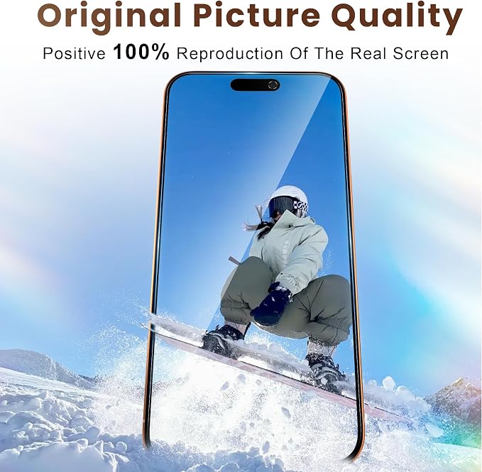 Fotbor Compatible for iPhone 17 Pro Privacy Screen Protector 6.3 Inch 2 Pack [Face ID Support] True 23° Anti Spy Tempered Glass with [Auto Dust Installation] 12 FT Military-Grade Protection [Zero Bu