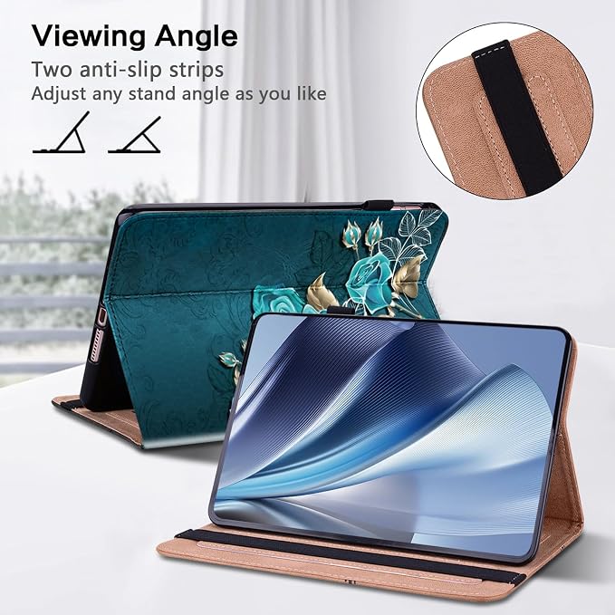 ALILANG Case for Kindle Fire HD 10 &amp 10 Plus Tablet (13th/11th Generation 2023/2021 Release) 10.1 Shockproof Folding Stand Cover for Amazon Fire Hd 10 Tablet Case-Basalt Eagle