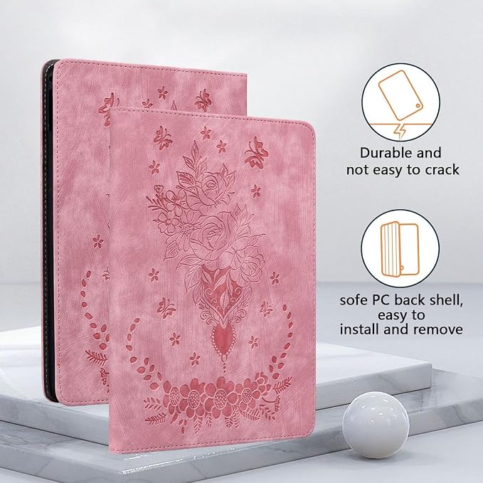 Case for iPad (A16) 11th Generation 11 Inch 2025 iPad 10th Generation 10.9 inch 2022 Auto Wake/Sleep Multi-Angle Flip PU Leather Cover with Pencil Holder Blue