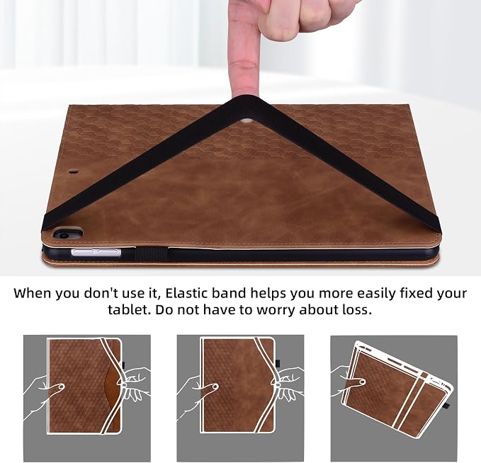 Case for iPad 9th 8th 7th Generation (2021/2020/2019) 10.2 InchiPad Air 3rd Generation PU Leather Cover Multi-Angle Viewing Stand with Card Pocket for ipad 9th Generation CaseBlack