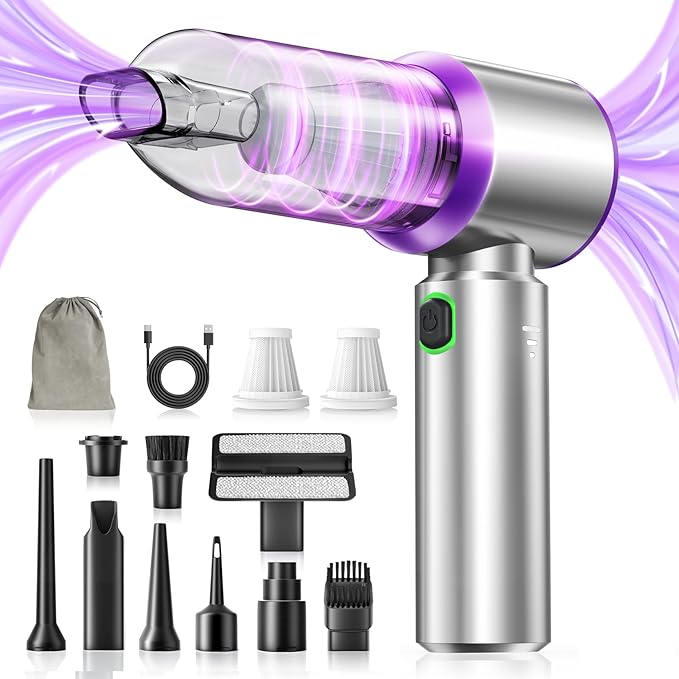 Handheld Car Vacuum (Grey-purple)