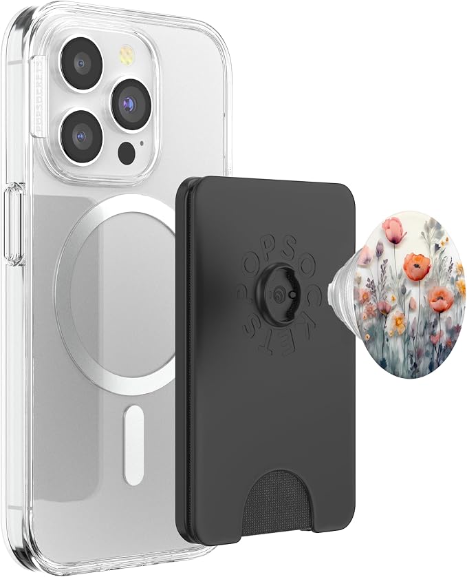 Poppy Flowers Bouquet in Style of Resin Flower PopSockets Adhesive PopGrip