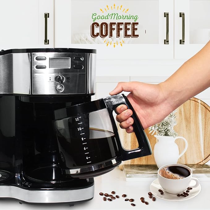 12-Cup Glass Coffee Carafe Replacement for Hamilton Beach Coffeemaker