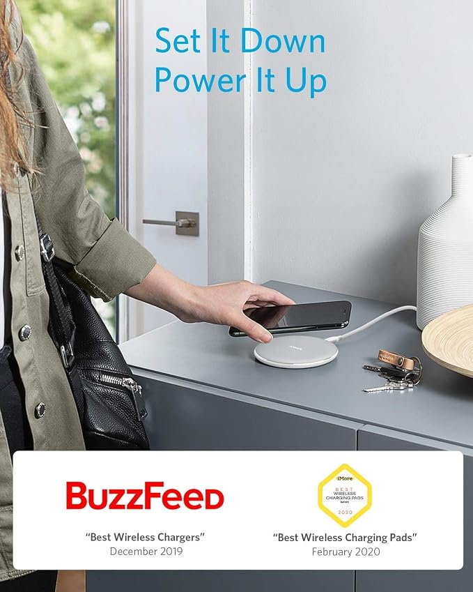 Anker Zolo Magnetic Wireless Charger &amp Anker 313 Wireless Charger (Pad)