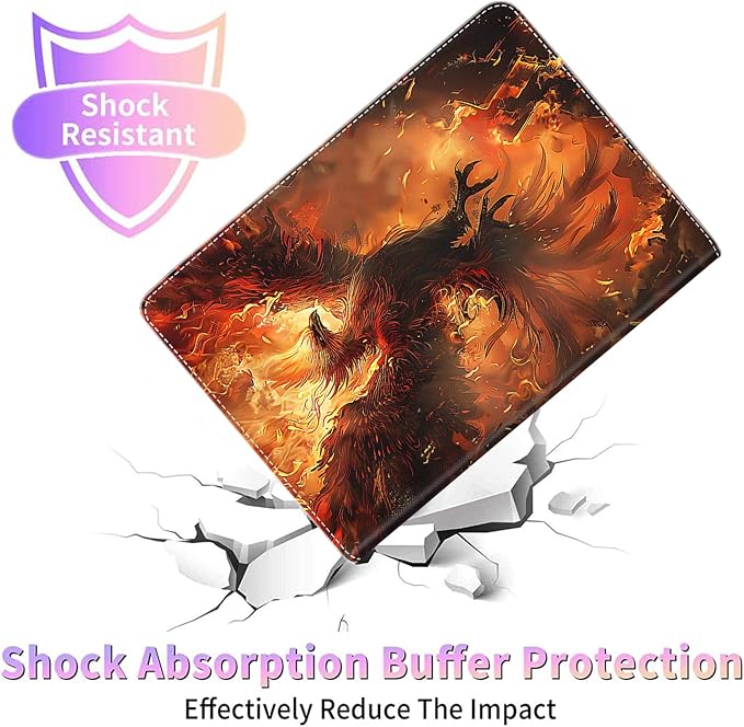 Case for iPad 10th Generation (2022 Release) 10.9 Inch Durable Shockproof Protective Cover for New iPad 10th gen 10.9 2022 Elephant Sunflower