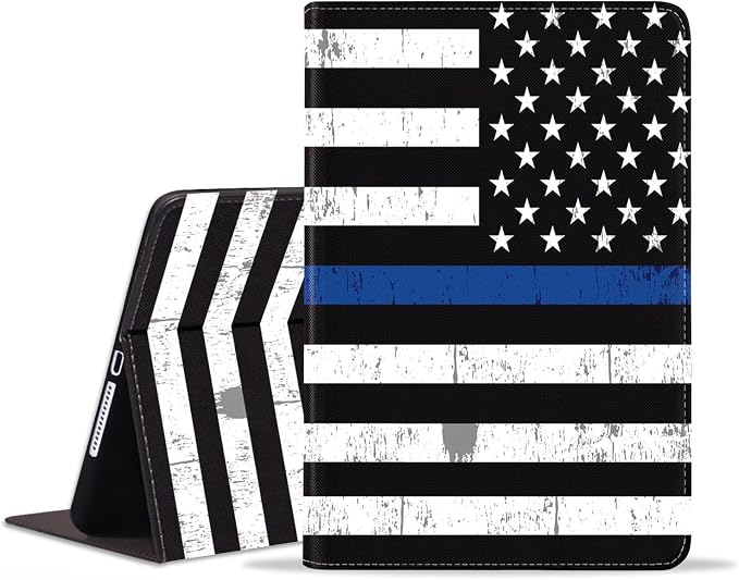 WEUIUJKILO Case for iPad (A16) 11th Generation 11 Inch 2025 iPad 10th Generation 10.9 Inch 2022 Slim PU Leather Folding Stand Smart Cover with Auto Sleep/Wake American Flag and Sunflower