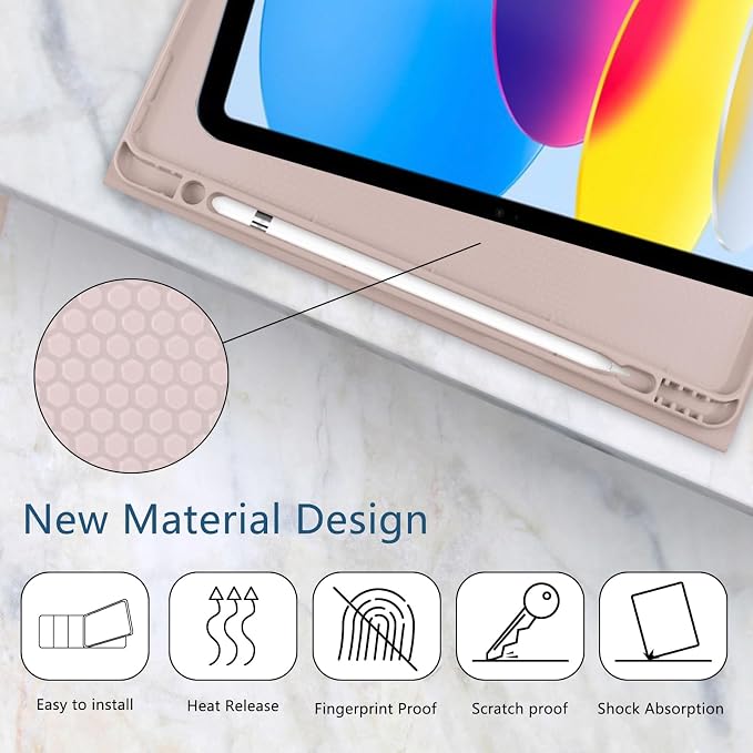 for iPad 9th Generation 10.2 Inch 2021/2020/2019 Case Initial Chenille Letter Suture Personalized for iPad 9th/8th/7th Generation Case with Auto Sleep/Wake Pencil Holder (Black A)