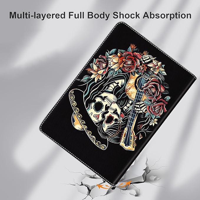 Case for iPad 9th/8th/7th Generation 2021/2020/2019 iPad 10.2 Inch Also Fit iPad Air 3th Gen 2019/iPad Pro 10.5 inch，Standing Cover with Auto Sleep/WakeCute Black Cat