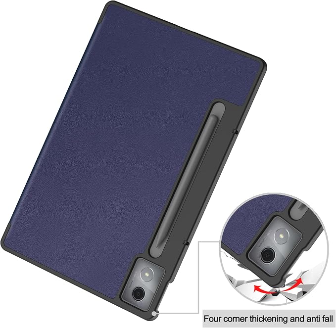 Gylint PU Leather Case for Lenovo Idea Tab Pro/Xiaoxin Pad Pro 12.7 Inch 2025 Ultra Thin Folding Folio Stand Protective Cover Black