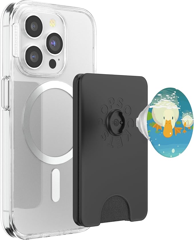 Blue Duck Pond Cartoon PopSockets Adhesive PopGrip