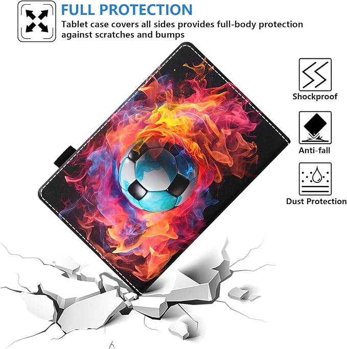Case for Amazon Kindle Fire 7 Tablet (7 Display 12th Generation 2022 Release) Slim PU Leather Stand Folio Cover with Card Slot &amp Auto Wake Sleep Abstract Paint Butterfly