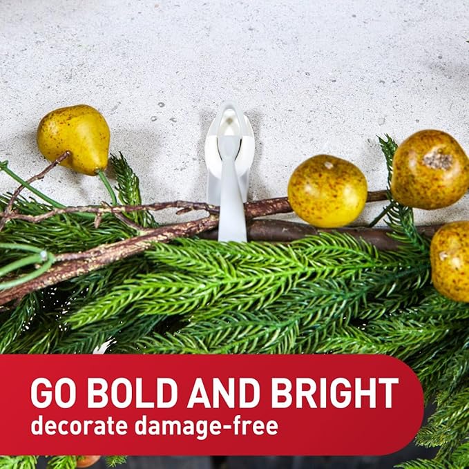 Command Cord Bundlers, Damage-Free Hanging Cord Organizer, No Tools Cord Bundler for Hanging Electrical Cables of Christmas Decorations, 6 Gray Cord Bundlers and 12 Command Strips | Cord Organizer, No Tools, Cord Bundler, 12