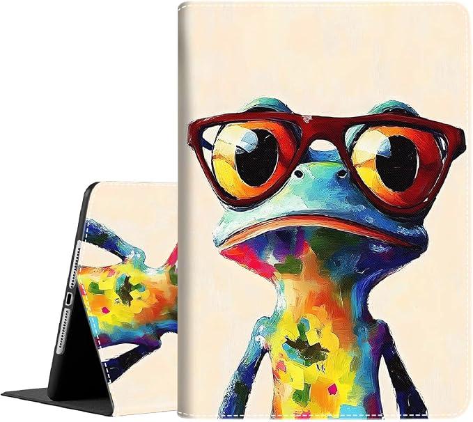 Case for New iPad (A16) 11th Generation 11 Inch 2025 for iPad 10th Generation 10.9 2022 Multi-Angle Smart Stand Cover Auto Sleep/Wake Halloween Panda Wizard and Pumpkin