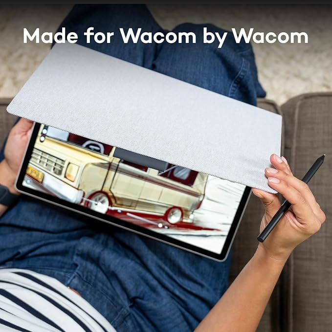 Wacom MovinkPad Pro 14 Tablet Cover Slim Screen Cover with Pen Tab Light Gray