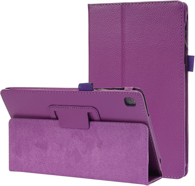 Generic Slim Folding Folio Stand Case for Samsung Galaxy Tab A 8.0 Inch 2019 (SM-T290/SM-T295) Lightweight Magnetic Closure PU Leather Flip Shockproof Auto Wake/Sleep Smart Cover Black