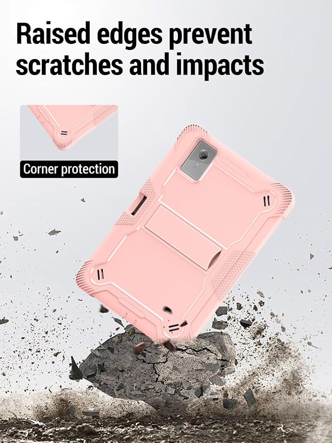 for Lenovo Idea Tab Plus/Tab K12（12.1 Inch） Android Tablet Protective caseShockproof Lightweight Silicone Protective Cover with StandChild-Friendly ProtectionEasy to Clean DesignBlack