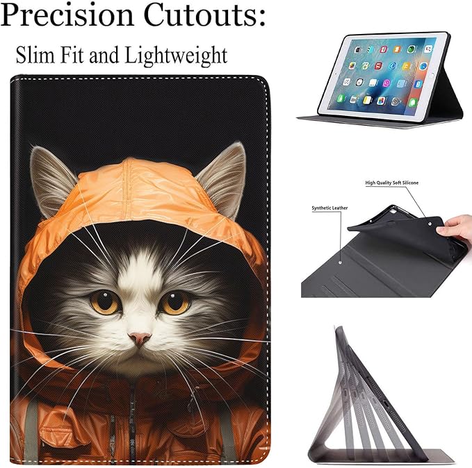 Case for Galaxy Tab A9 Plus ， Auto Sleep/Wake Multi-Angle Viewing Slim Folio Stand Cover for Samsung Galaxy Tab A9+/A9 Plus 11 Inch 2023 (SM-X210/X216/X218) Magic Mushrooms Fungus