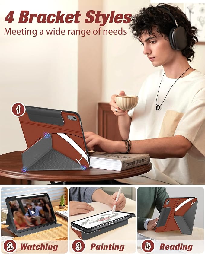for iPad 9th/8th/7th Generation 10.2 Inch Case with Pen Holder for Boys Girls Women Men Cute Cartoon Anime Cool Funny Protector Stand Tablet Cover for Apple i Pad 7/8/9 Book Cat