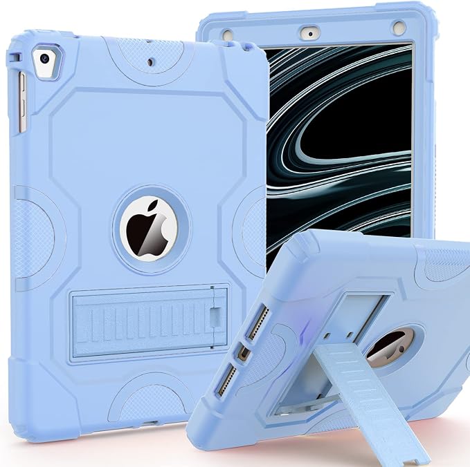 ZoneFoker Case for iPad 6th/5th Generation (9.7 Inch 2018/2017 Model) iPad Air 2 / 1st iPad Pro 9.7 Heavy Duty Shockproof Rugged Protective Case Alpine Green