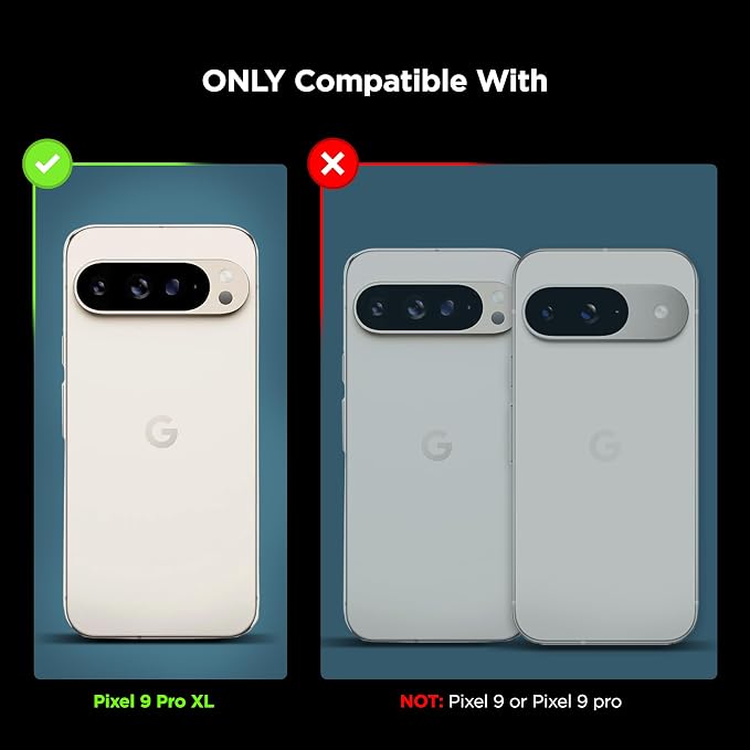 magglass for Google Pixel 9 Pro XL Screen Protector (Fingerprint Compatible) with Easy Install Applicator Full Coverage HD Tempered Glass &amp Camera Lens Protector (6.8)