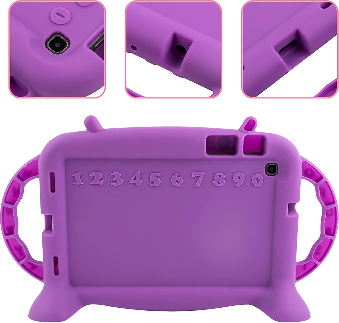 Case for Samsung Galaxy Tab A 8.4 SM-T307 (2020) - Shockproof Silicone Kids Friendly Soft Protective Cover with Handles for Galaxy Tab A 8.4 2020 Release - Stands on Its Own (Blue)