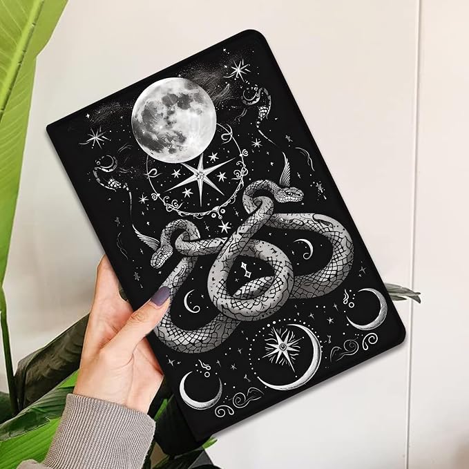Case for iPad Pro 13 Inch M4 (2024) Slim Multi-Angle Smart Stand Cover with Automatic Sleep/Wake Function for iPad Pro 13 Inch Art Dragonfly