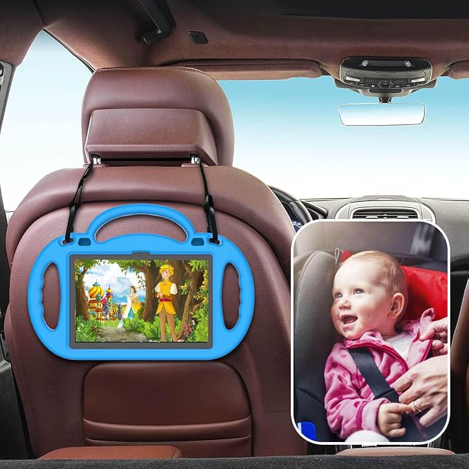 Kid-Proof Case for 8 Inch Tablet(12th/10th Generation 2024/2022/2020 Release) - Durable Shockproof Protective Cover with Shoulder Strap for 8 Plus Tablet Not for iPad Samsung Tablet Black