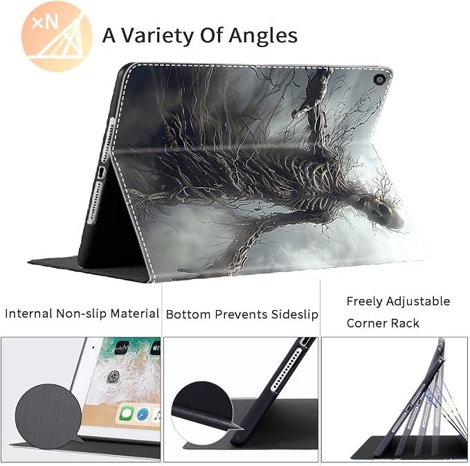 Case for iPad 10th Generation (2022 Release) 10.9 Inch Durable Shockproof Protective Cover for New iPad 10th gen 10.9 2022 Elephant Sunflower