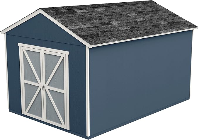 Handy Home Products Rookwood 10x14 Do-It-Yourself Wooden Storage Shed with Floor No Color