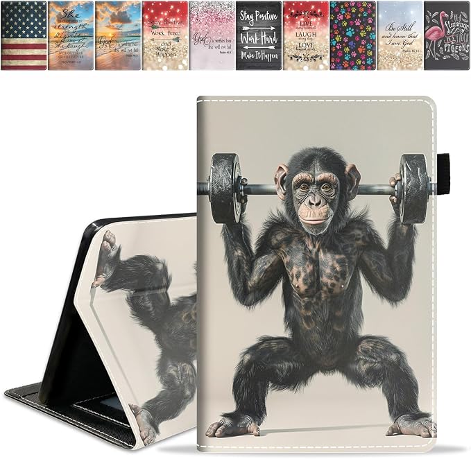 Case for Amazon Fire HD 10 Tablet (9th/7th Generation 2019/2017 Release) Slim PU Leather Cover with Card Slot &amp Auto Wake/Sleep for Fire 10.1 Tablet African American Girl