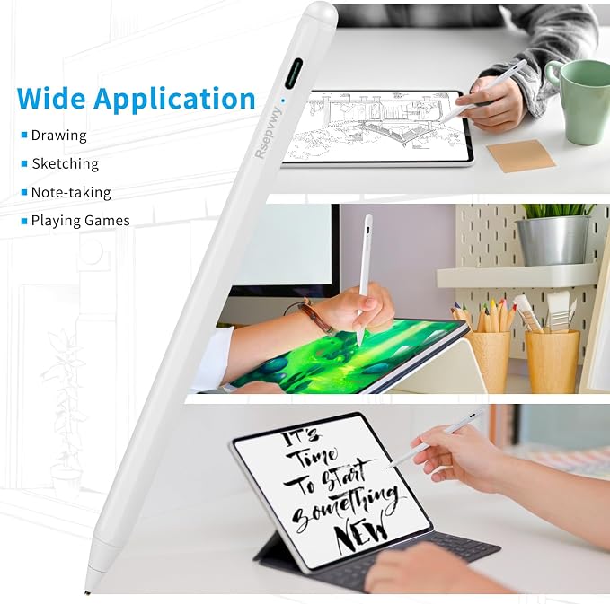 Stylus for iPhone X/11/12/13/14/15/16 Pro MaxPen 1.5mm Fine Point Pencil Universal Compatible for iPhone/Device Pro/Samsung/Surface and More Touch Screens Active Stylus Pen Black