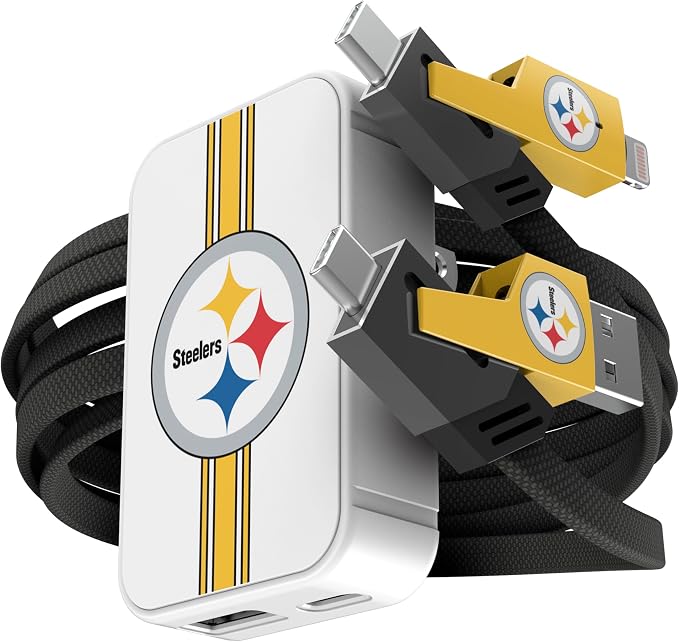 SOAR NFL Slim Wall Charger and 4 In 1 Multi Charging Cable