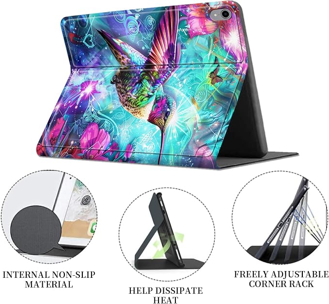 Case for iPad (A16) 11th Generation 11 Inch 2025/ iPad 10th Generation 10.9 Inch 2022 CaseHybrid Slim Multi-Angles Stand Auto Wake/Sleep Cover-Beach Sunset