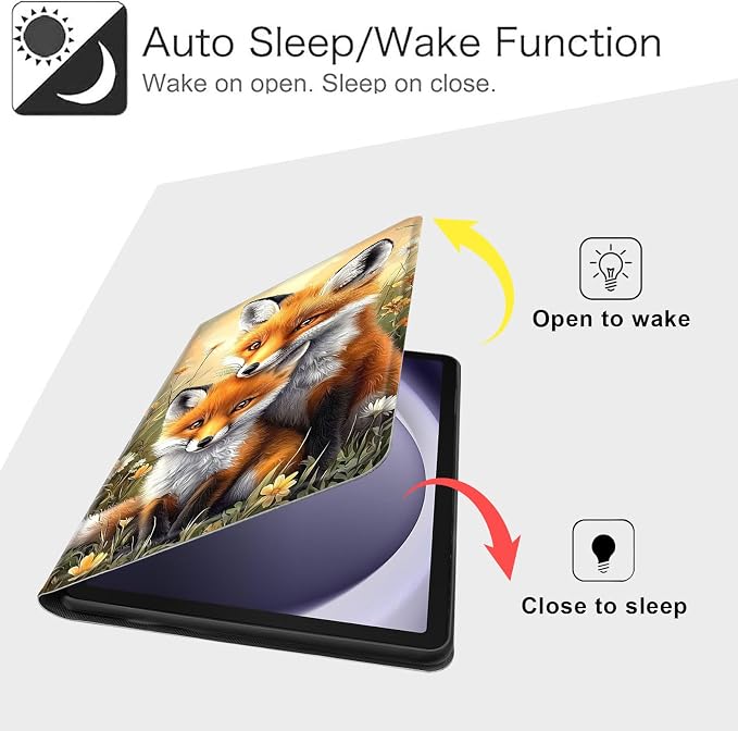 Case for Samsung Galaxy Tab A11 Plus 2026 &amp Galaxy Tab A9+ 11 Slim Smart Stand Cover with Auto Wake/Sleep Shockproof Protective Shell for Work &amp School Astronaut