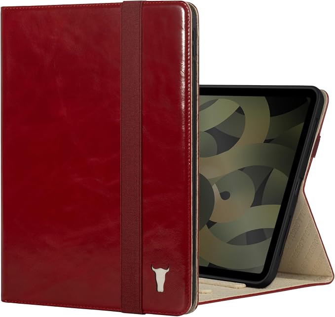 TORRO Case Compatible with iPad Air 11 M4 (2026) M3 (2025) &amp M2 (2024) and iPad Air 5th / 4th Gen - Leather Folio Cover Stand Apple Pencil Charging Auto Wake/Sleep (Black)