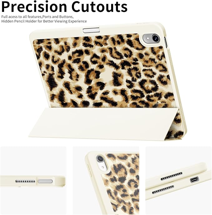 Case for iPad 11th Generation A16 Chip (2025) iPad 10th Generation Case 10.9-inch (2022) Trifold Stable Stand Protective Soft TPU Back Cover with Pencil Holder Black
